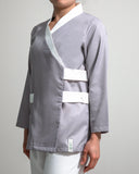 Simple Chic | Double Belt | Light Grey.Offwhite