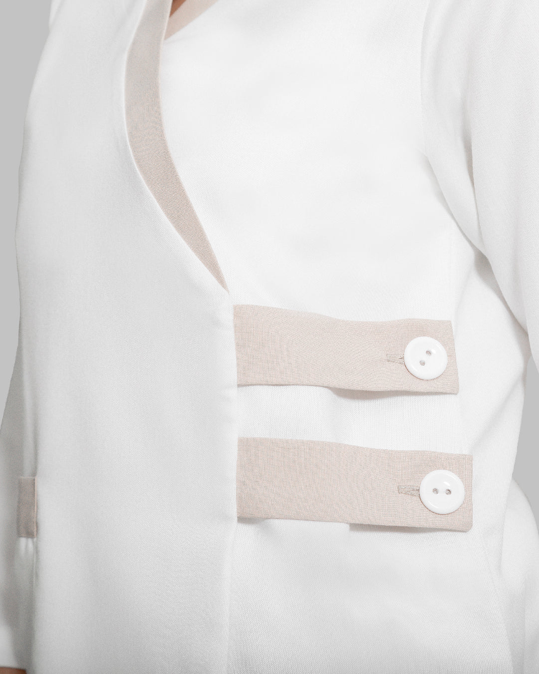 Simple Chic | Double Belt | Offwhite.Beige